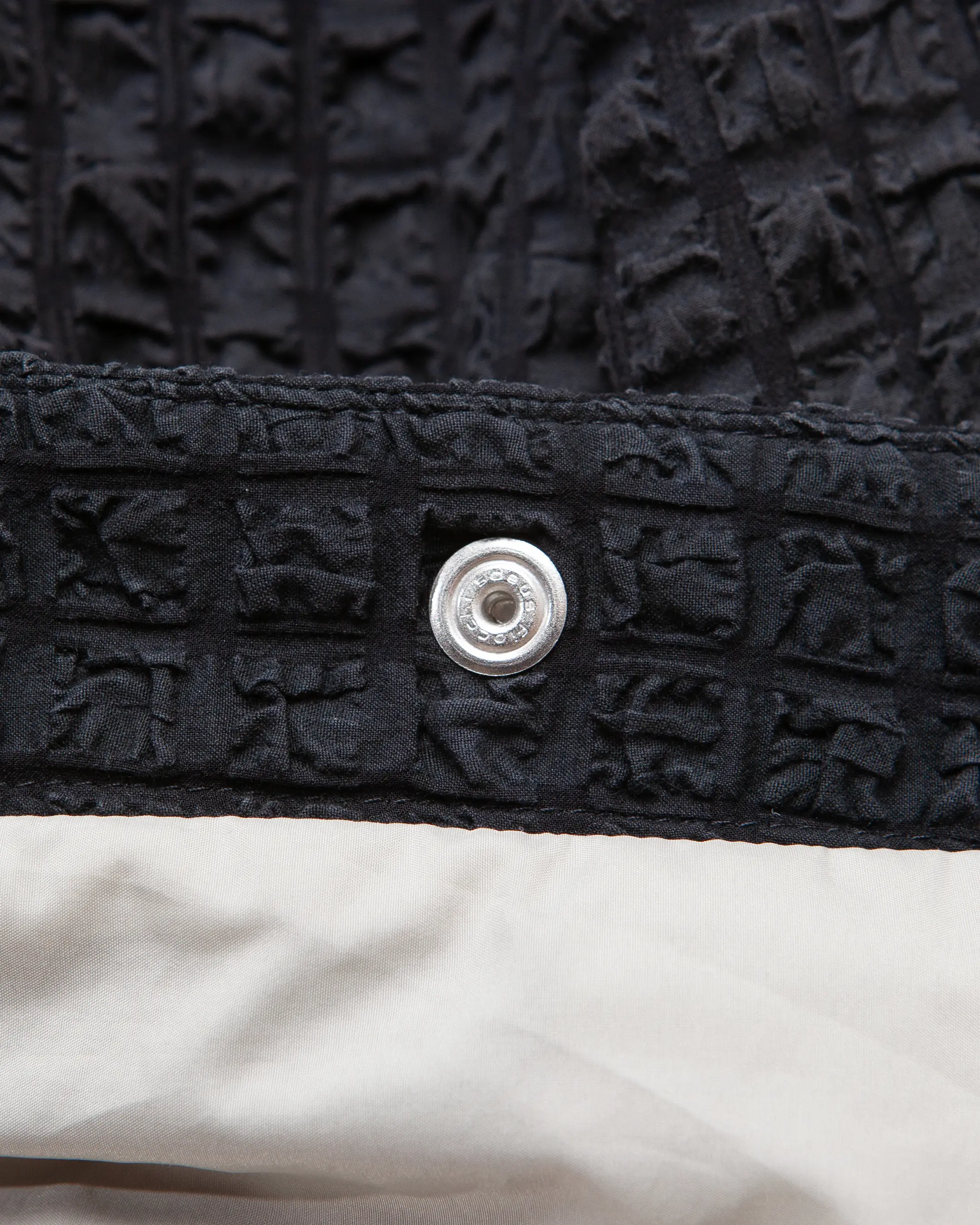 puckered jacquard jacket